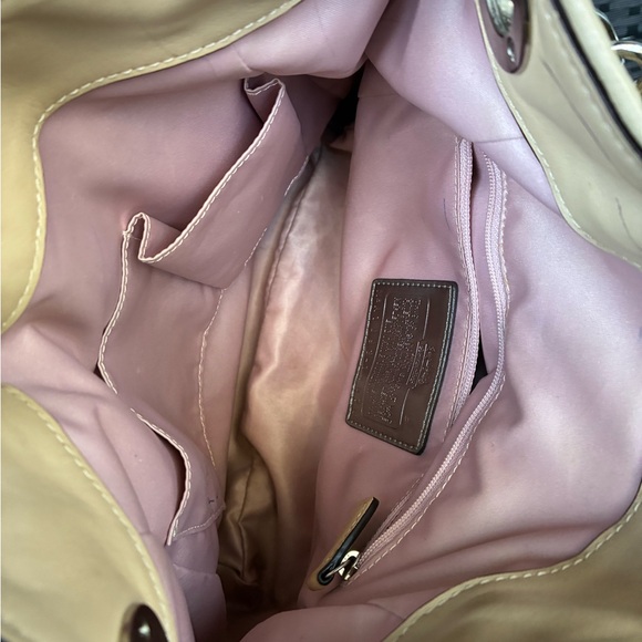 Coach Bag,Coach Tan Leather Shoulder Bag - Picture 6 of 14